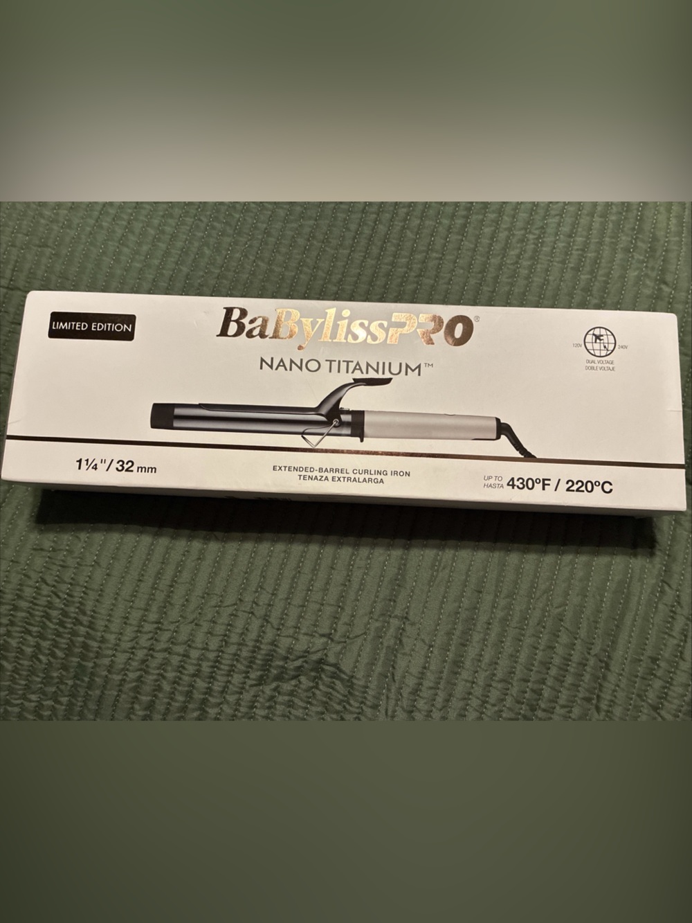 Babyliss pro nano titanium curling iron limited edition